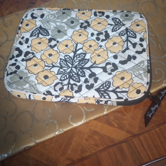 Vera Bradley Yellow and Black Floral Tablet Case - Picture 1 of 2